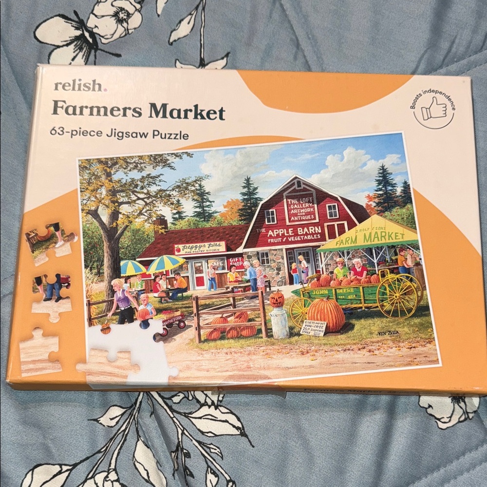 Dementia Senior Friendly  Relish Farmers Market Jigsaw Puzzle - 63-Piece